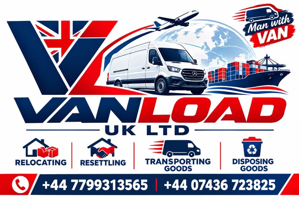 Vanload UK Ltd. Relocating, resettling, transporting goods and disposing goods. Call +44 7799313565 or +44 07436 723825.